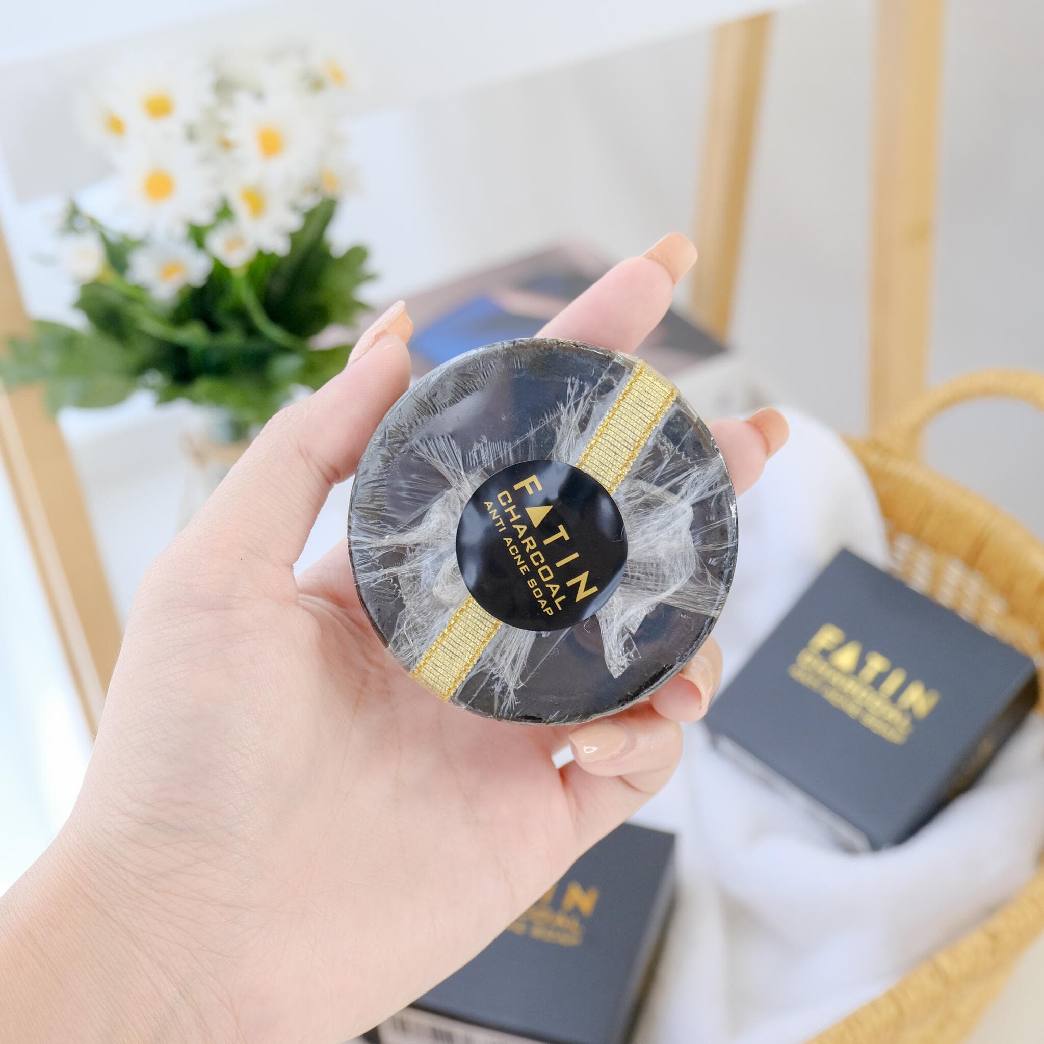 Fatin Charcoal anti acne soap - ภาพที่ 4