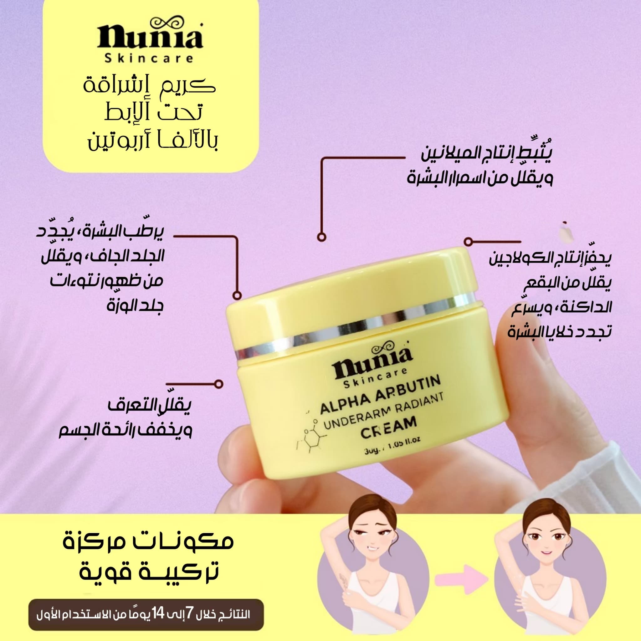 NUNIA ALPHA ARBUTIN UNDERARM RADIANT CREAM - ภาพที่ 6