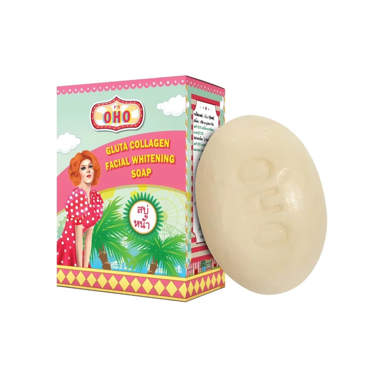 OHO GLUTA COLLAGEN FACIAL WHITENING SOAP - ภาพที่ 2